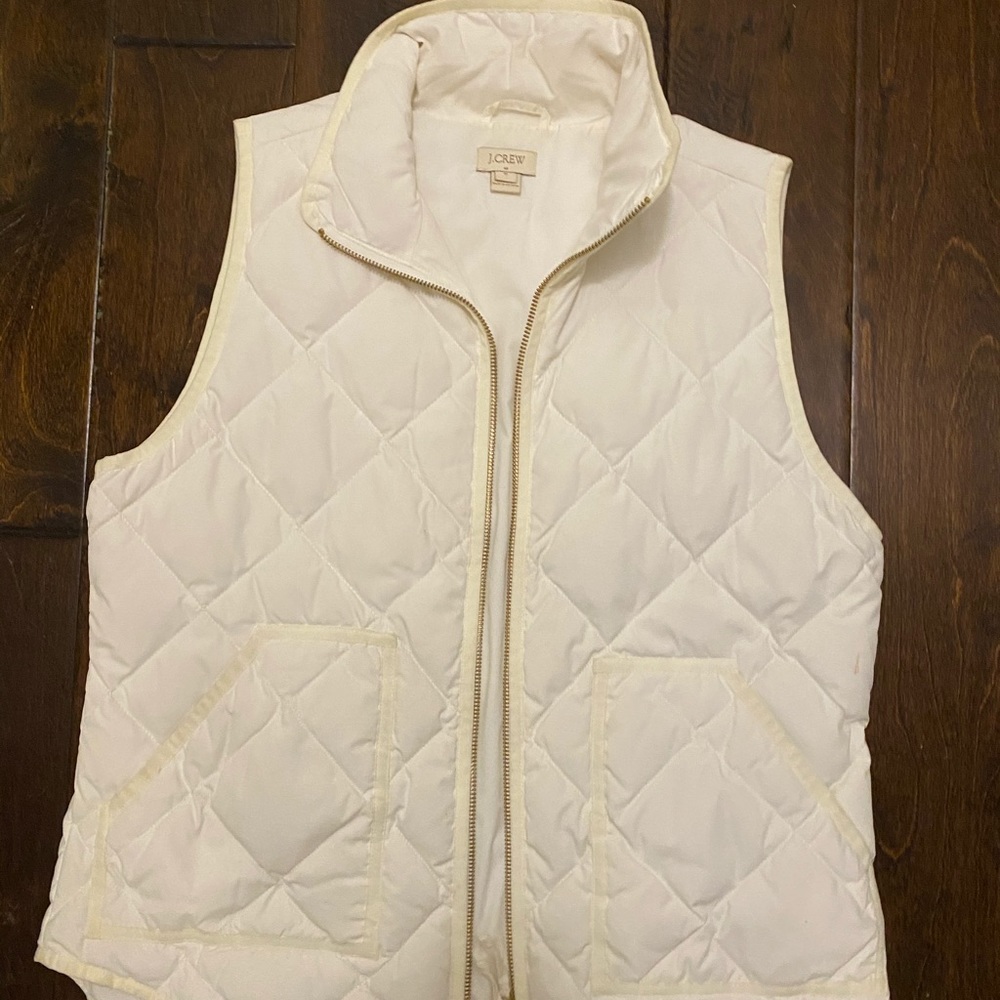 White puffer vest j crew